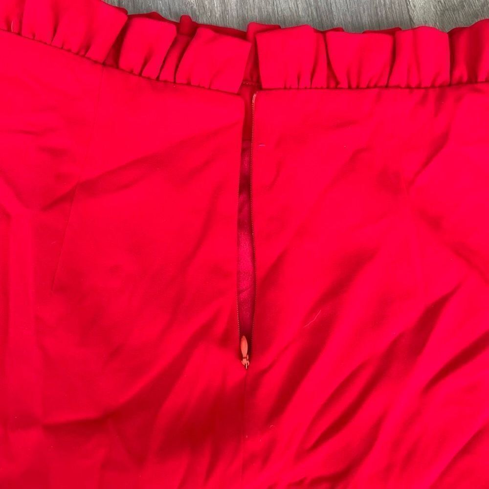 Superdown Norma Ruffle Mini Skirt in Red Size S - Picture 5 of 6